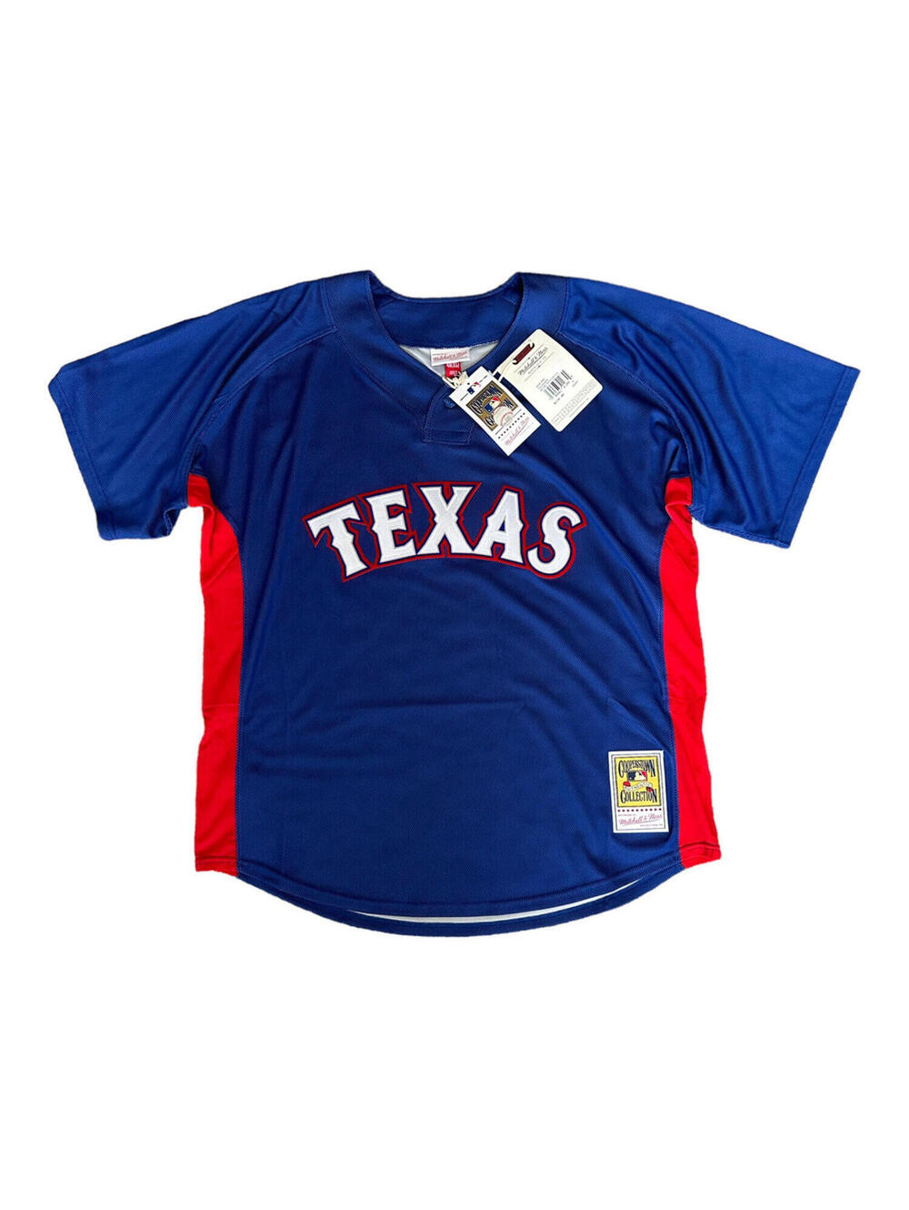 Mitchell & Ness Texas Rangers Cooperstown Collection Baseball Jersey Size XL New